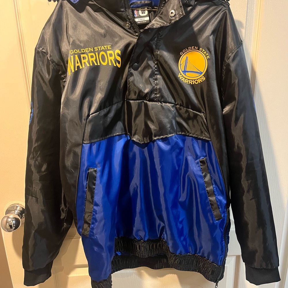 NBA Golden State Warriors Black and Blue Jacket
